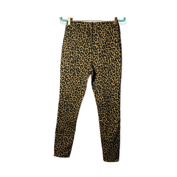 J Crew  Woman Size 28 Leopard 9" High-Rise Skinny Jean w/ Button Fly - Picture 2 of 9
